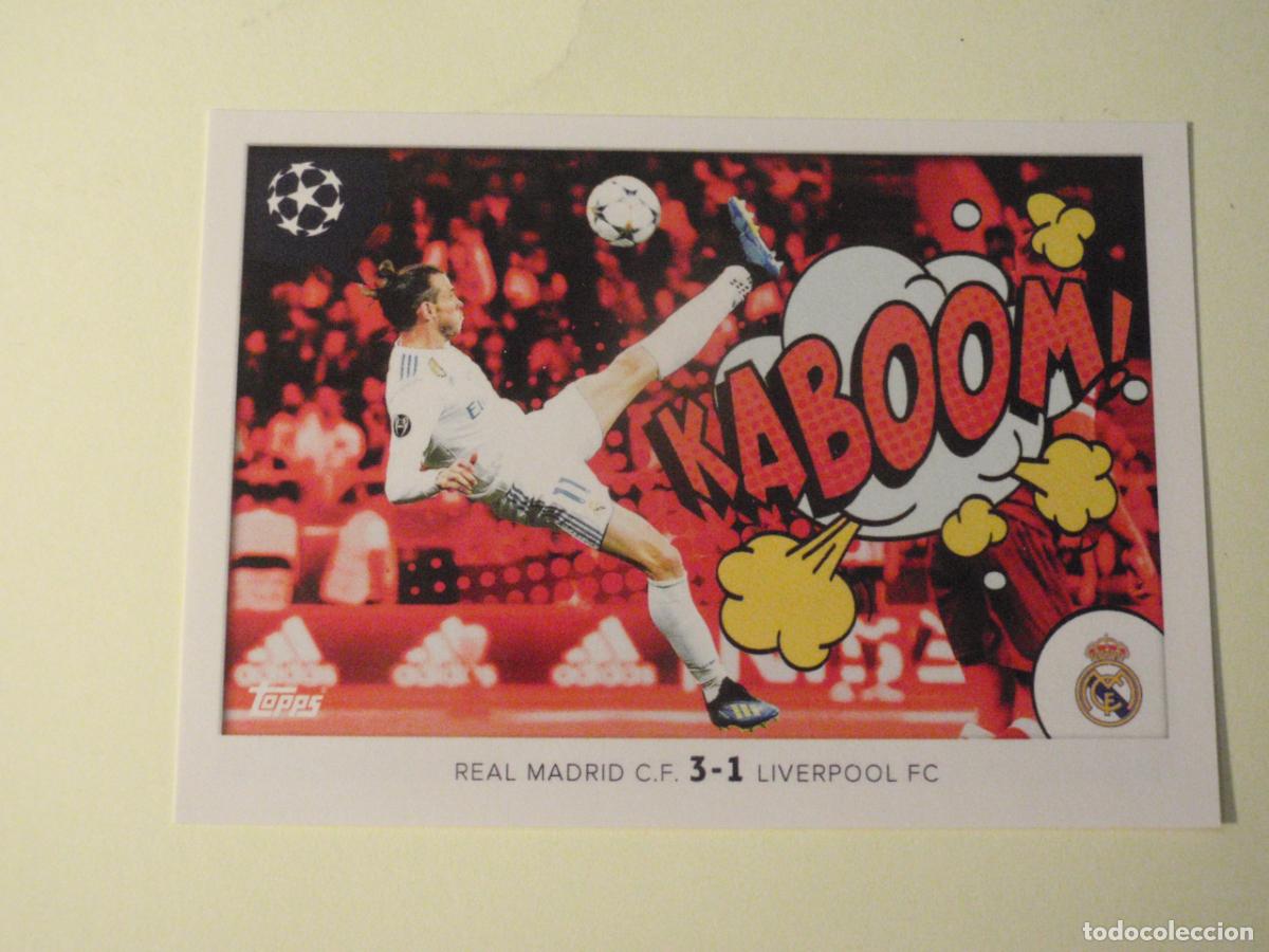 Cromos de f&uacute;tbol: Cromo 395 BALE Real Madrid KABOOM!. UEFA Champions League 2024 2025 TOPPS Stickers 24 25
