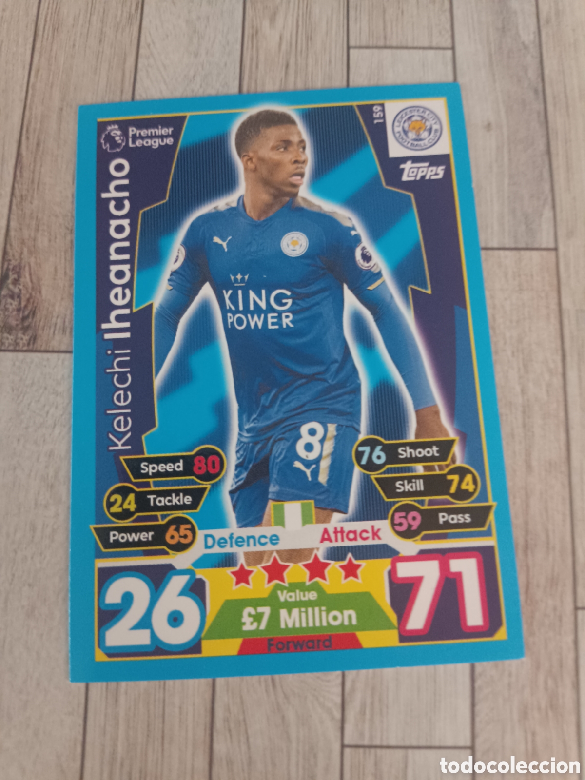 Cromos de f&uacute;tbol: 159 IHEANACHO LEICESTER MATCH ATTAX PREMIER LEAGUE 2017 2018 TOPPS 17 18