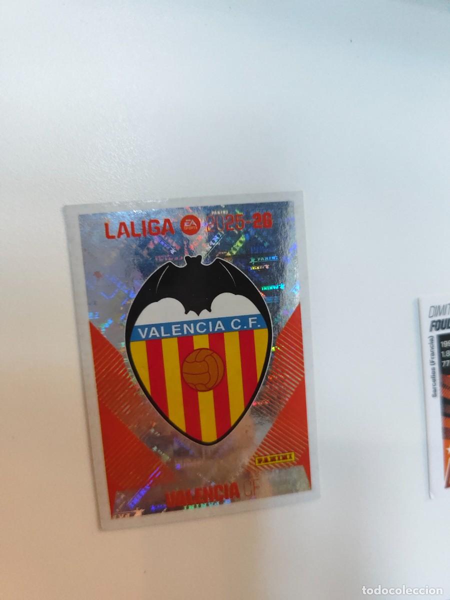 Football Stickers: ESTE LA LIGA 25 26 ESCUDO (1) VALENCIA CF LALIGA PANINI 2025 2026