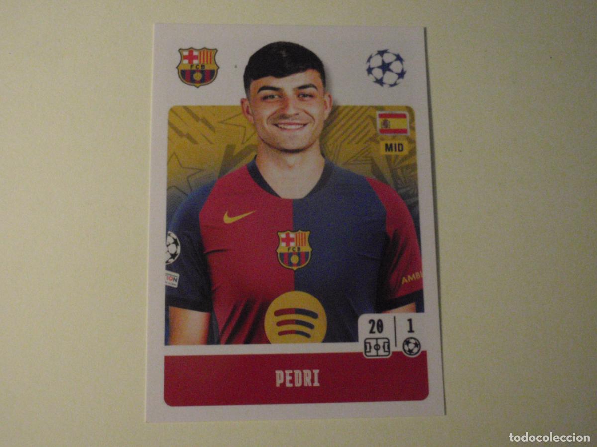 Football Stickers: Cromo 167 PEDRI Barcelona. UEFA Champions League 2024 2025 TOPPS Stickers 24 25