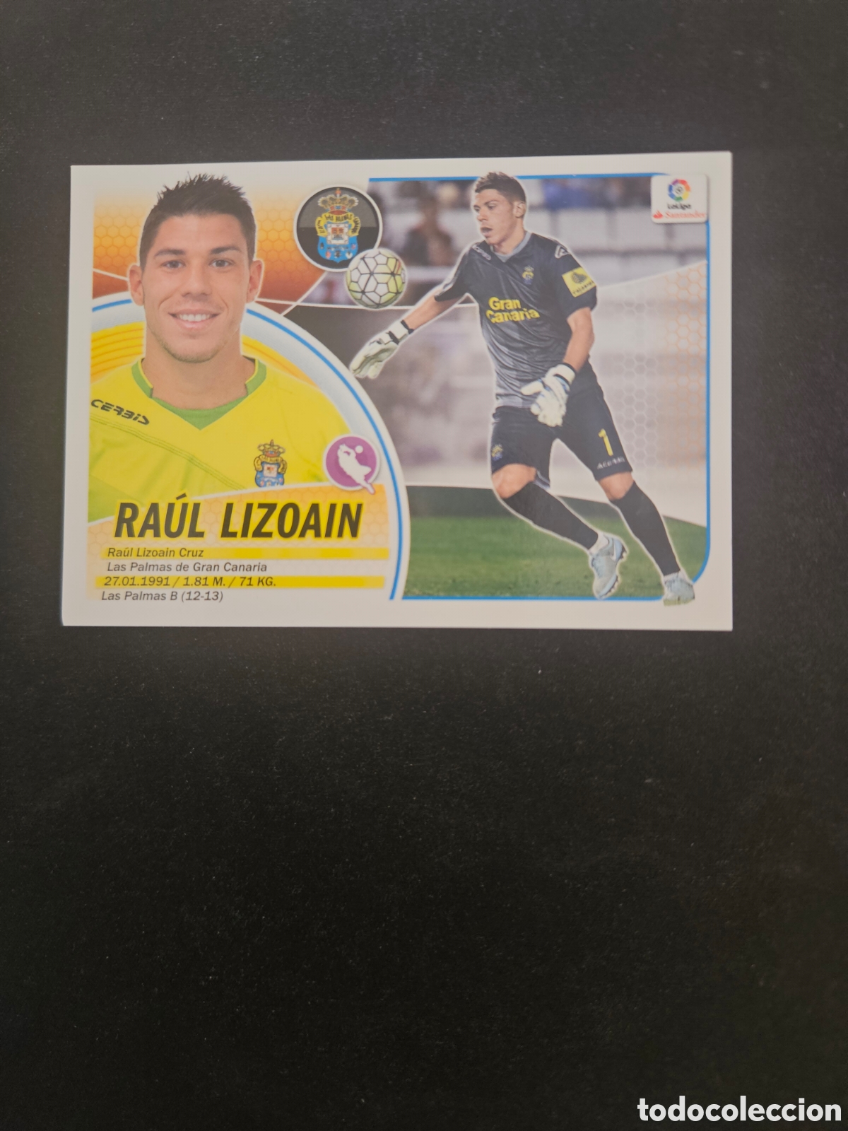 Football Stickers: RA&Uacute;L LIZOAIN N&ordm; 2 U.D. LAS PALMAS &ndash; LIGA ESTE 2016-17 PANINI 1/5