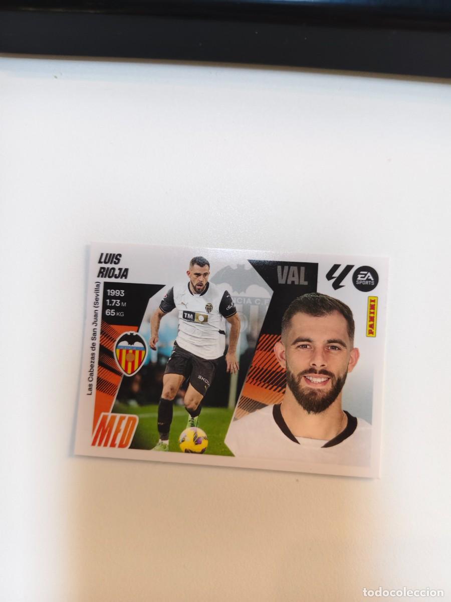 Cromos de f&uacute;tbol: ESTE LA LIGA 25 26 LUIS RIOJA (16) VALENCIA CF LALIGA PANINI 2025 2026