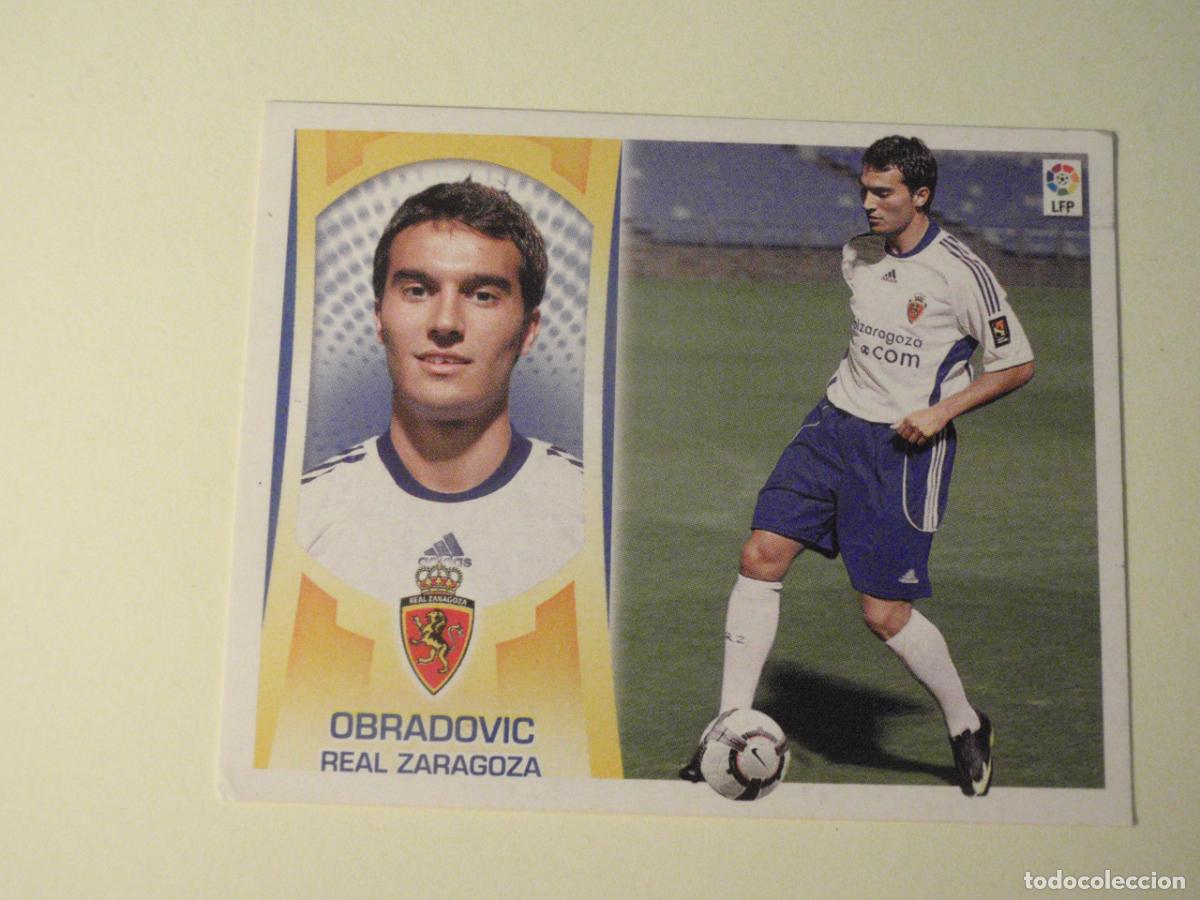 Cromos de f&uacute;tbol: Cromo sticker Fichaje 47 OBRADOVIC Zaragoza. LIGA EDICIONES ESTE 2009 2010. Nunca pegado. 09 10