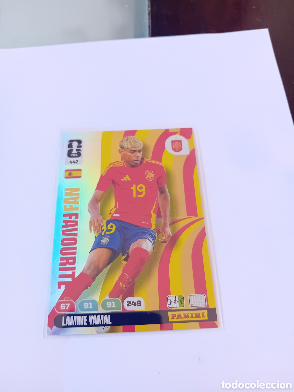 Cromos de f&uacute;tbol: Lamine Yamal 442 Fan Favourite Espa&ntilde;a Fifa World Cup Mundial 26 2026 Adrenalyn XL Panini Nuevo