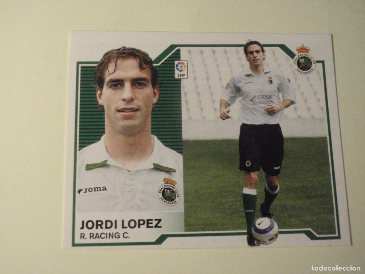 Cromos de f&uacute;tbol: Cromo sticker Fichaje 28 JORDI L&Oacute;PEZ Racing. LIGA EDICIONES ESTE 2007 2008. Nunca pegado. 07 08
