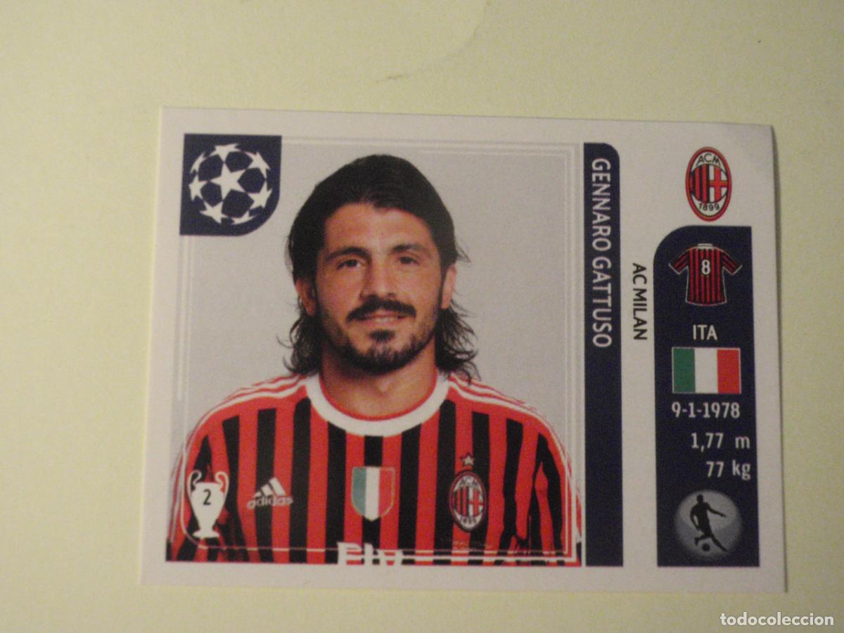 Cromos de f&uacute;tbol: Cromo N&ordm; 508 GENNARO GATTUSO Milan UEFA Champions League 2011 2012 PANINI Stickers 11 12