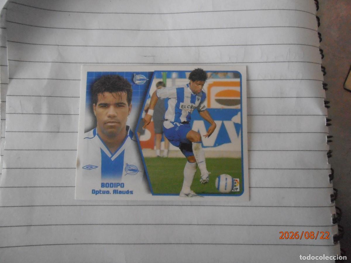 Cromos de f&uacute;tbol: Bodipo - Alaves -Liga 2005/0