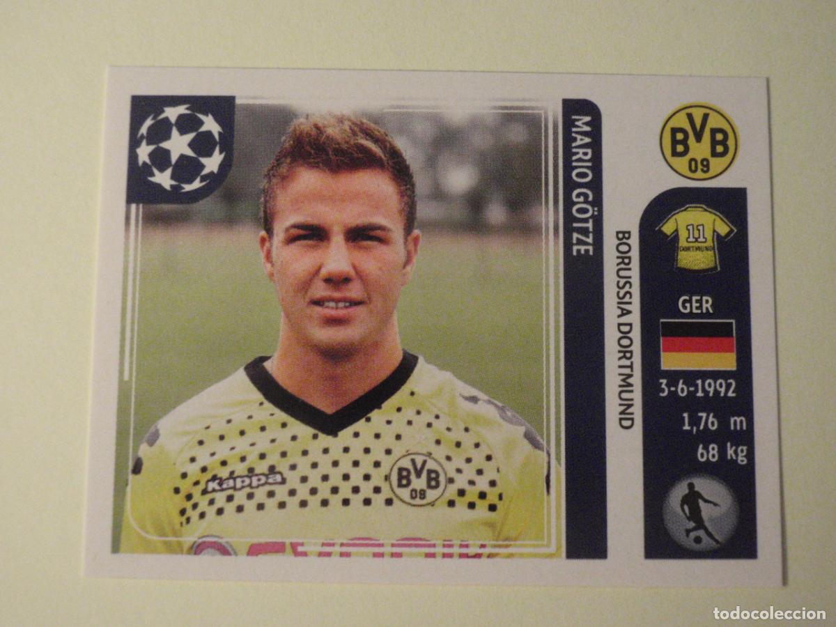 Cromos de f&uacute;tbol: Cromo N&ordm; 407 MARIO GOTZE (Borussia Dortmund) UEFA Champions League 2011 2012 PANINI Stickers 11 12