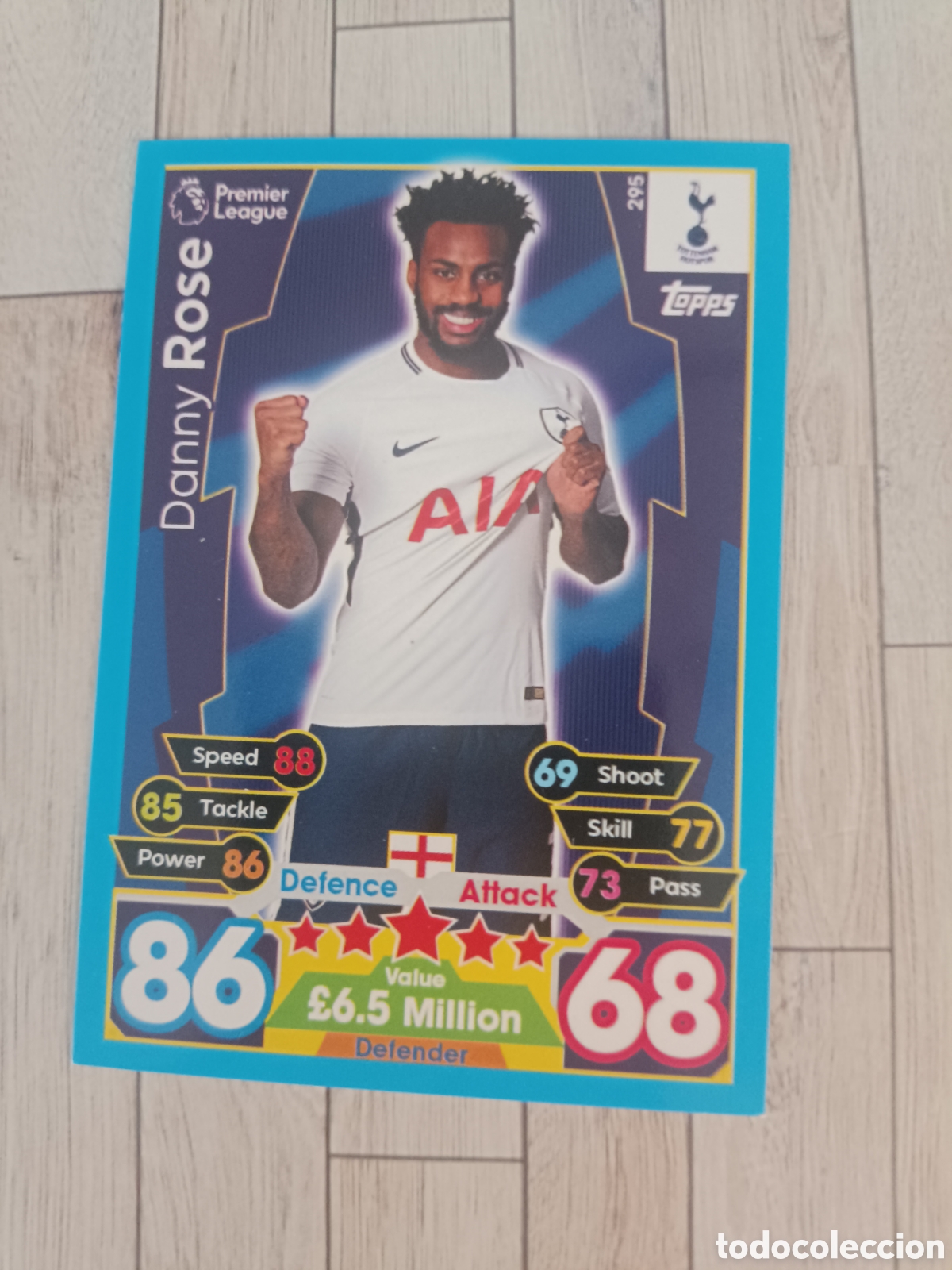 Cromos de f&uacute;tbol: 295 DANNY ROSE TOTTENHAM HOTSPUR MATCH ATTAX PREMIER LEAGUE 2017 2018 TOPPS 17 18