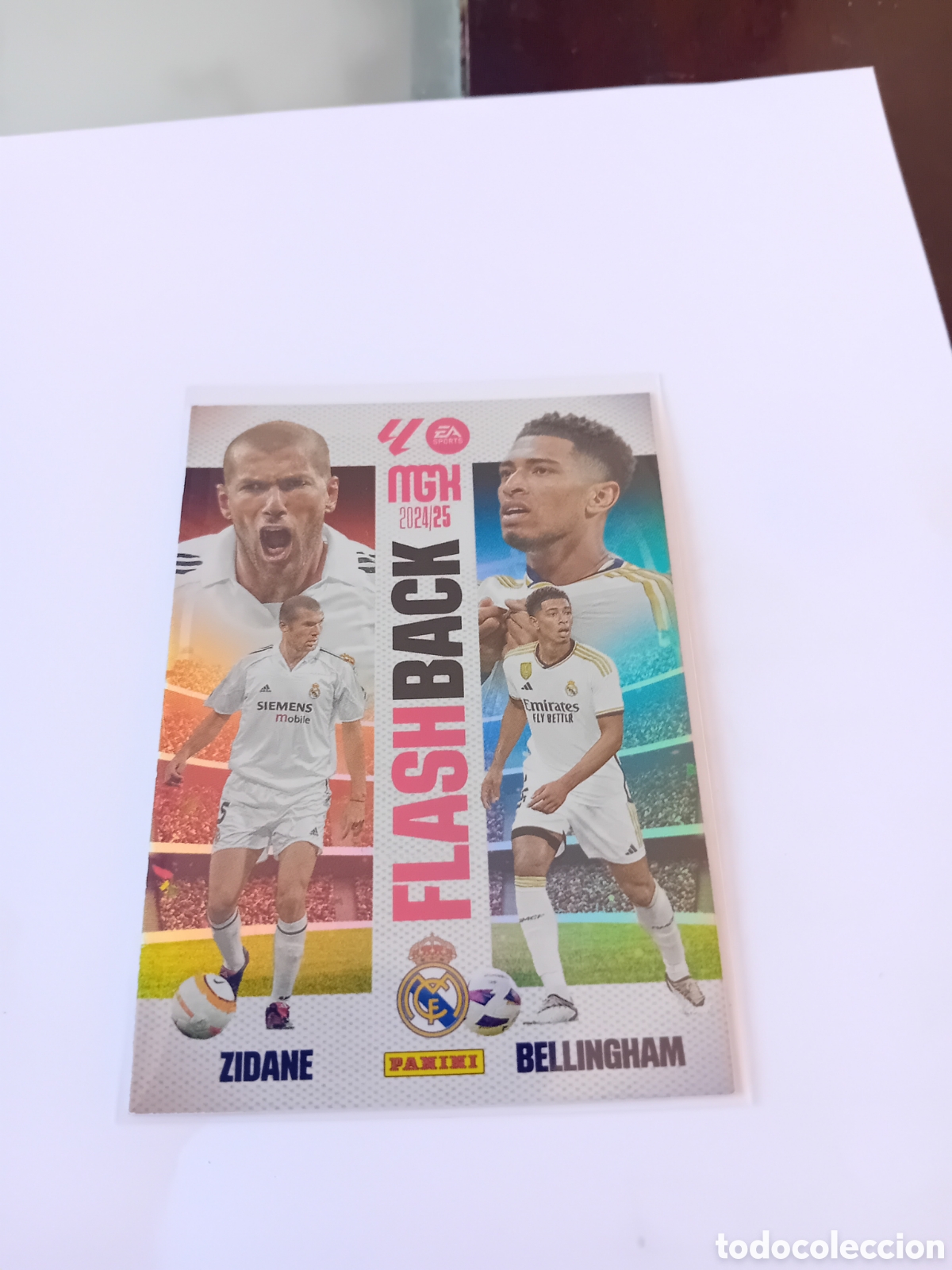 Cromos de f&uacute;tbol: Flashback 432 Zidane Bellingham Real Madrid 24 25 2024 2025 Megacracks MGK Panini Nuevo