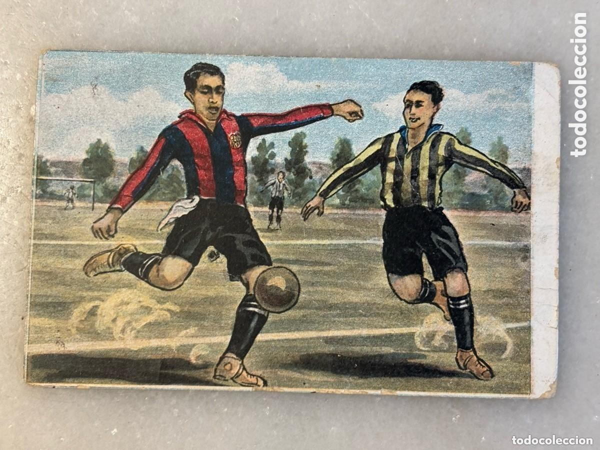 Cromos de f&uacute;tbol: Cromo f&uacute;tbol n&uacute;mero 79. Ense&ntilde;anza juego Foot-ball. Alc&aacute;ntara. Fc Barcelona