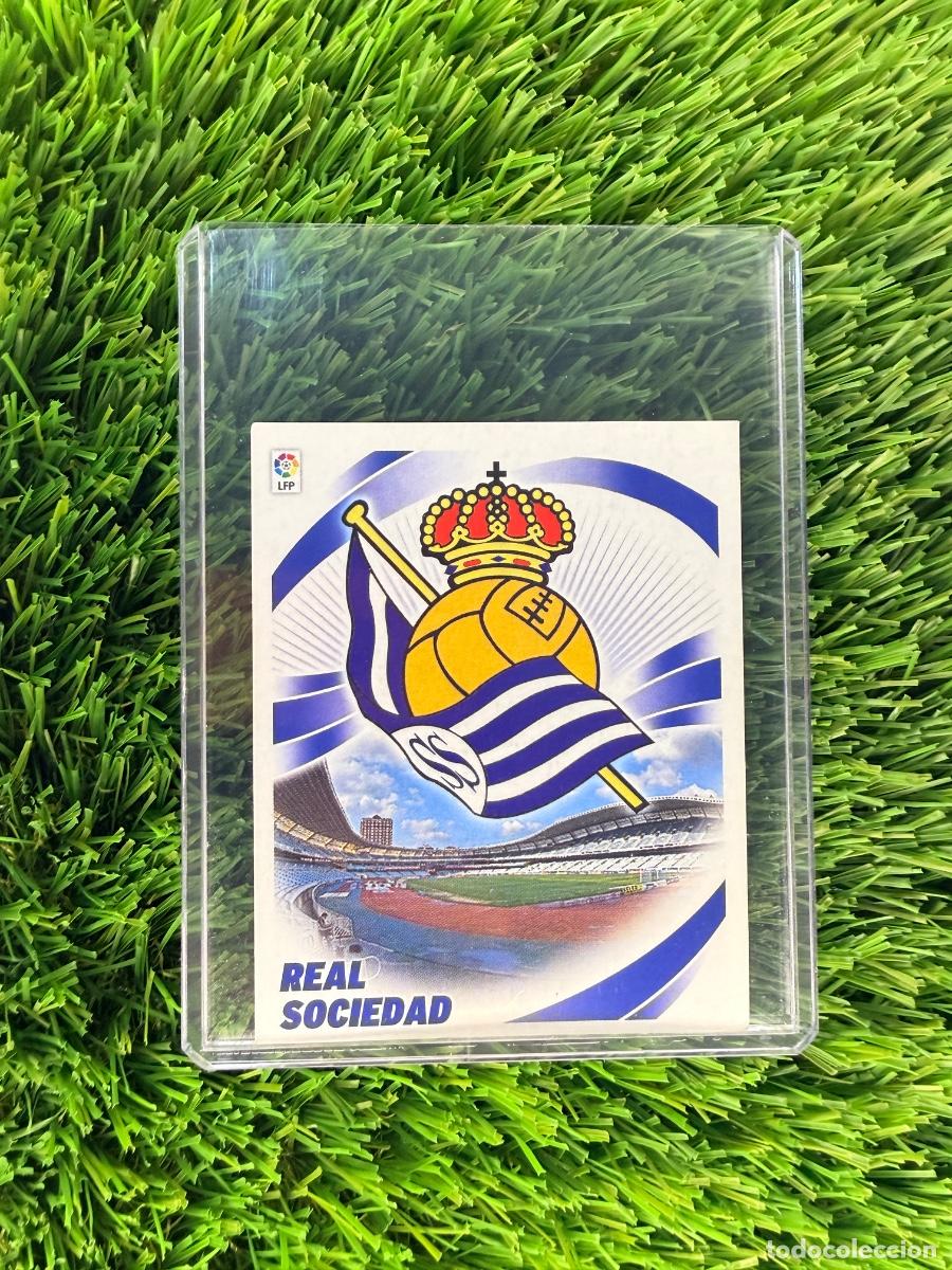 Cromos de f&uacute;tbol: Escudo Real Sociedad Liga Este 12 13