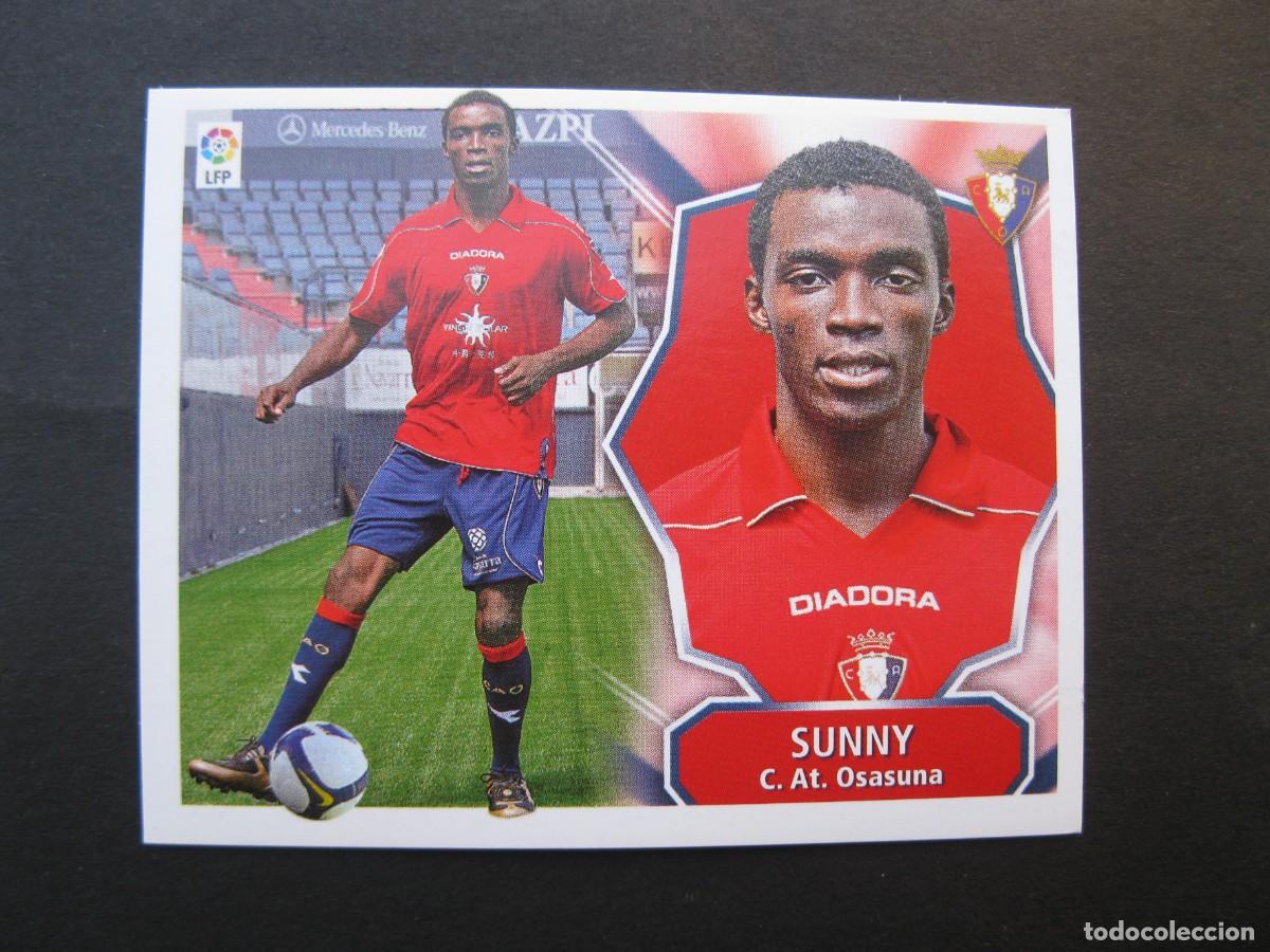 Cromos de f&uacute;tbol: SUNNY (C.AT. OSASUNA) - &Uacute;LTIMOS FICHAJES N&ordm; 7 - CAMPEONATO DE LIGA 08/09 - ESTE - NUNCA PEGADO