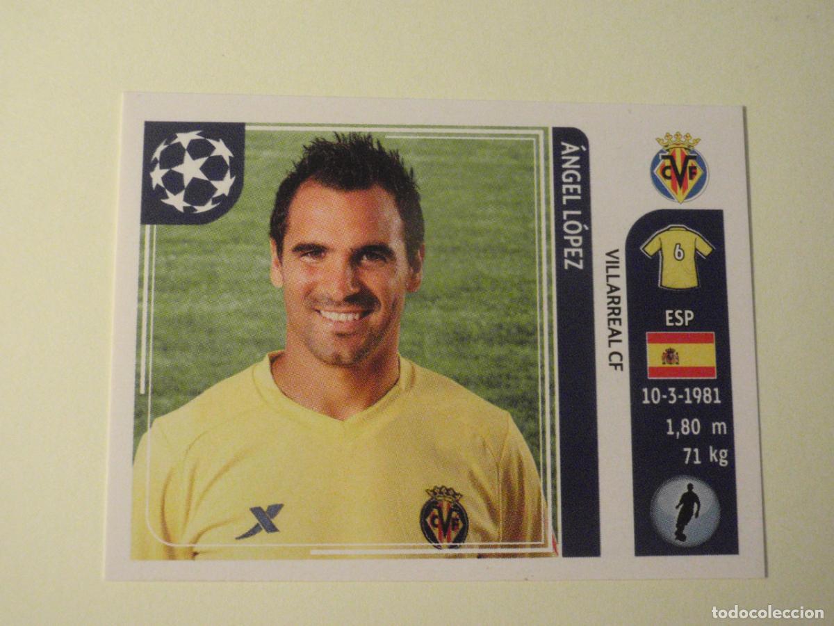 Cromos de f&uacute;tbol: Cromo N&ordm; 25 &Aacute;NGEL L&Oacute;PEZ (Villarreal) UEFA Champions League 2011 2012 PANINI Stickers 11 12