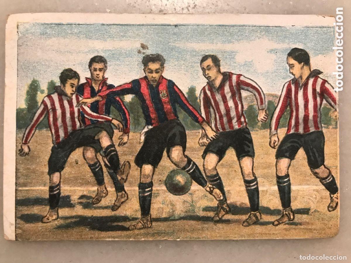 Cromos de f&uacute;tbol: Cromo f&uacute;tbol Paulino Alc&aacute;ntara FC Barcelona. Ense&ntilde;anza del juego de football 1921. Puzzle