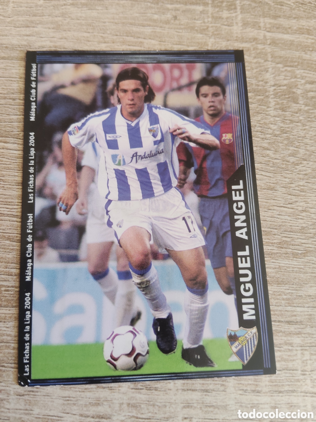 Cromos de f&uacute;tbol: Mundicromo las fichas de la liga 2004 334 Miguel &Aacute;ngel M&aacute;laga