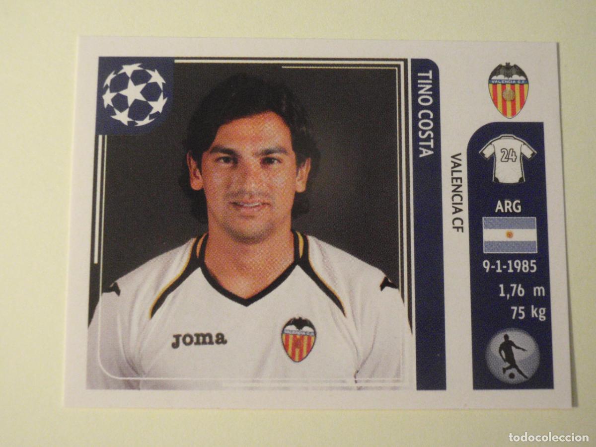 Cromos de f&uacute;tbol: Cromo N&ordm; 304 TINO COSTA (Valencia CF) UEFA Champions League 2011 2012 PANINI Stickers 11 12
