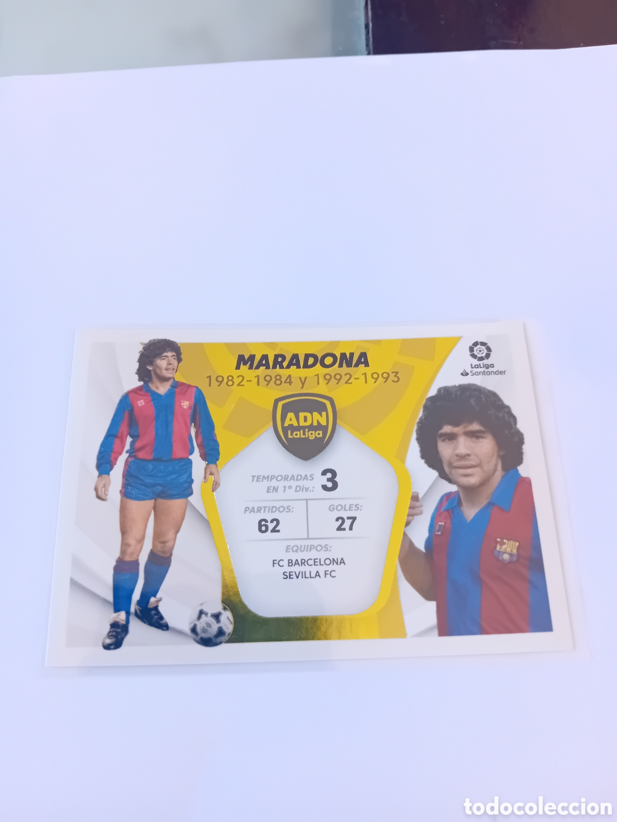 Cromos de f&uacute;tbol: Maradona Adn La Liga N&deg; 19 Barcelona 21 22 2021 2022 Este Panini Nuevo