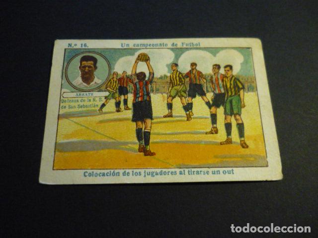 Cromos de f&uacute;tbol: CROMO FUTBOL COL. UN CAMPEONATO DE FUTBOL AMATLLER REAL SOCIEDAD SAN SEBASTIAN ARRATE