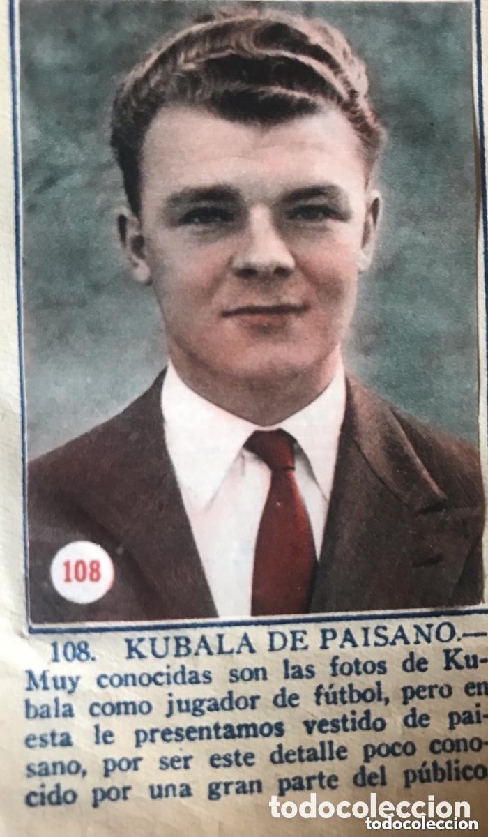 Cromos de f&uacute;tbol: Cromo f&uacute;tbol Escenas deportivas Fher Kubala Barcelona 1953