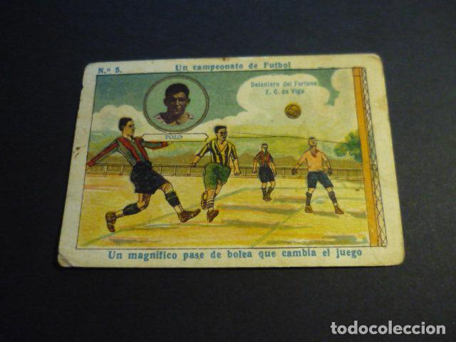 Cromos de Futebol: CROMO FUTBOL COL. UN CAMPEONATO DE FUTBOL AMATLLER FORTUNA F. C. DE VIGO POLO