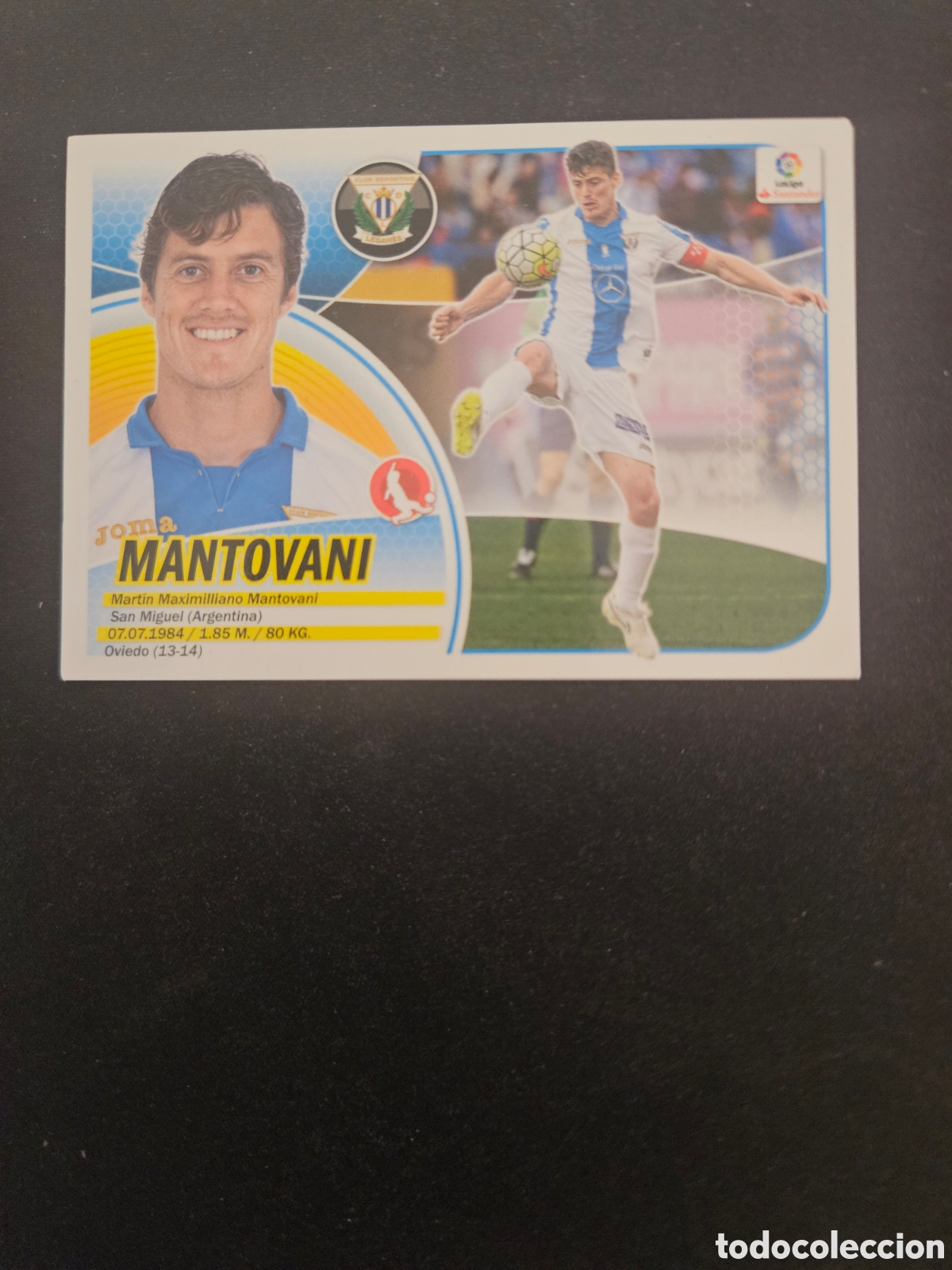 Cromos de f&uacute;tbol: MANTOVANI N&ordm; 5 C.D. LEGAN&Eacute;S &ndash; LIGA ESTE 2016-17 PANINI
