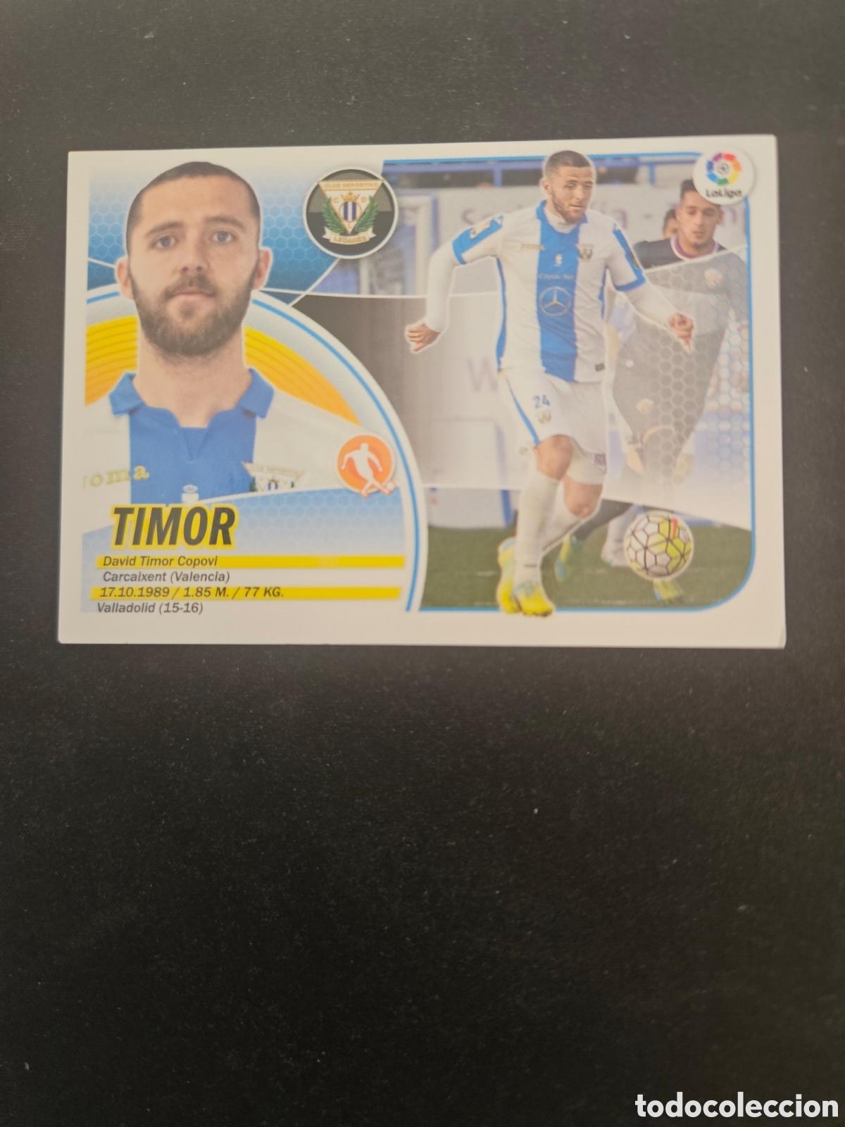 Cromos de f&uacute;tbol: TIMOR N&ordm; 10 C.D. LEGAN&Eacute;S &ndash; LIGA ESTE 2016-17 PANINI