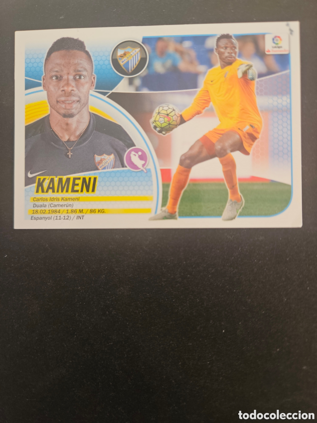 Cromos de f&uacute;tbol: KAMENI N&ordm; 1 M&Aacute;LAGA C.F. &ndash; LIGA ESTE 2016-17 PANINI1/2