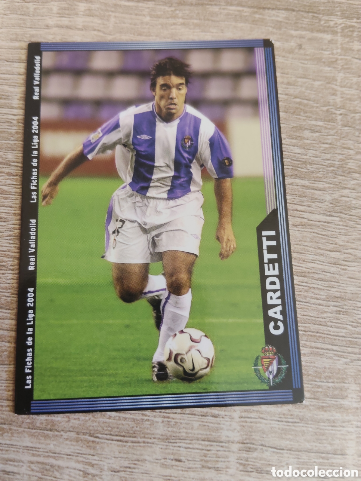 Cromos de f&uacute;tbol: Mundicromo las fichas de la liga 2004 374 Cardetti Real Valladolid