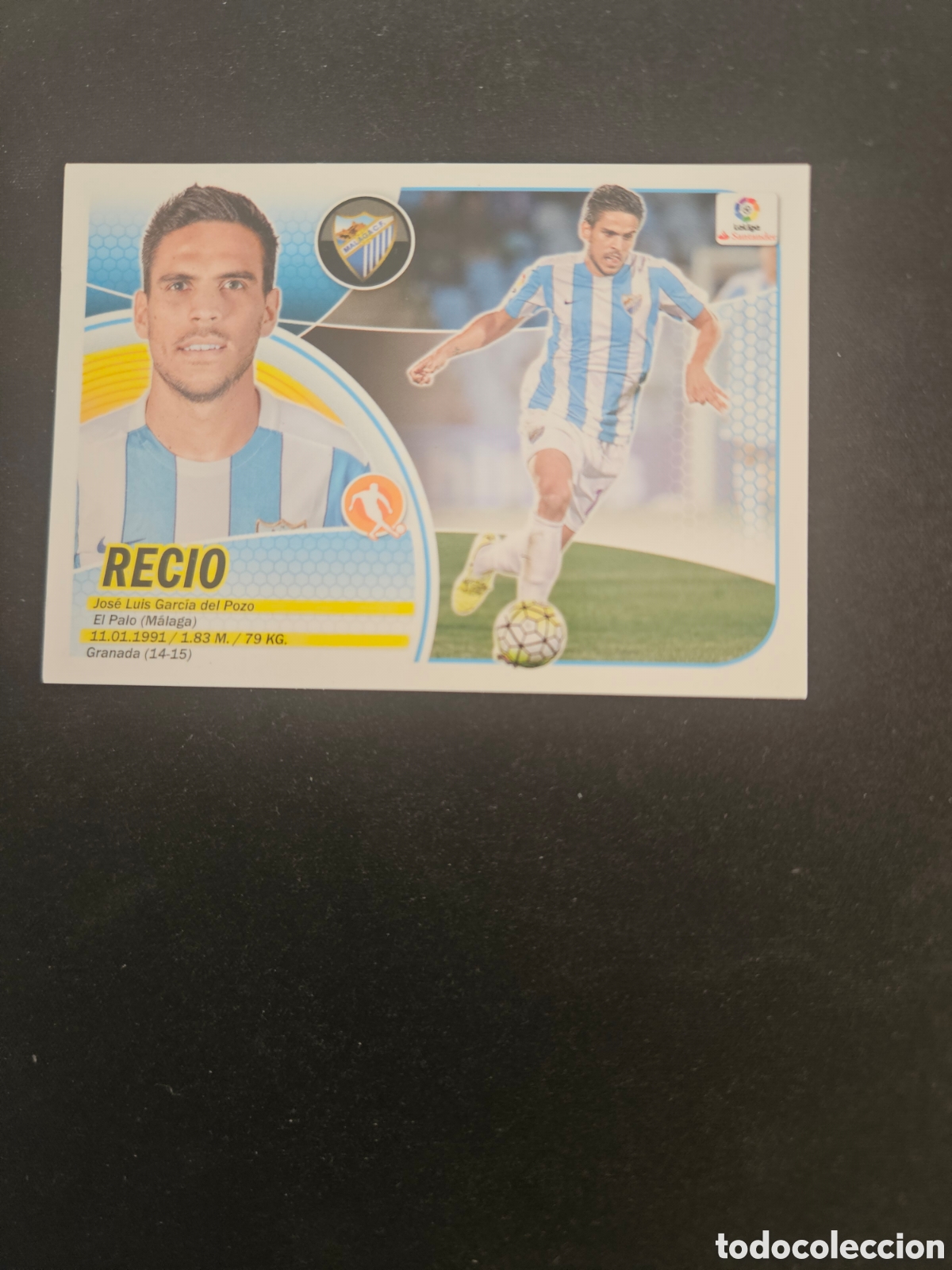 Fu&szlig;ball-Sticker: RECIO N&ordm; 9 M&Aacute;LAGA C.F. &ndash; LIGA ESTE 2016-17 PANINI