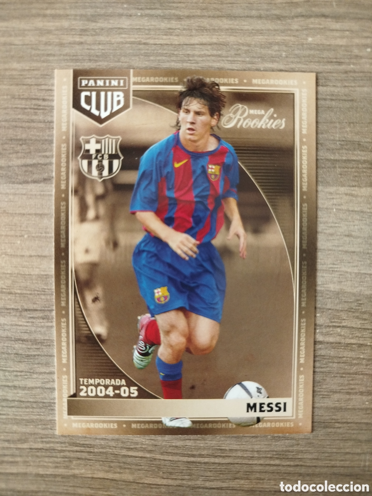 Fu&szlig;ball-Sticker: PANINI CLUB.F.C.BARCELONA. MESSI (ROOKIE).