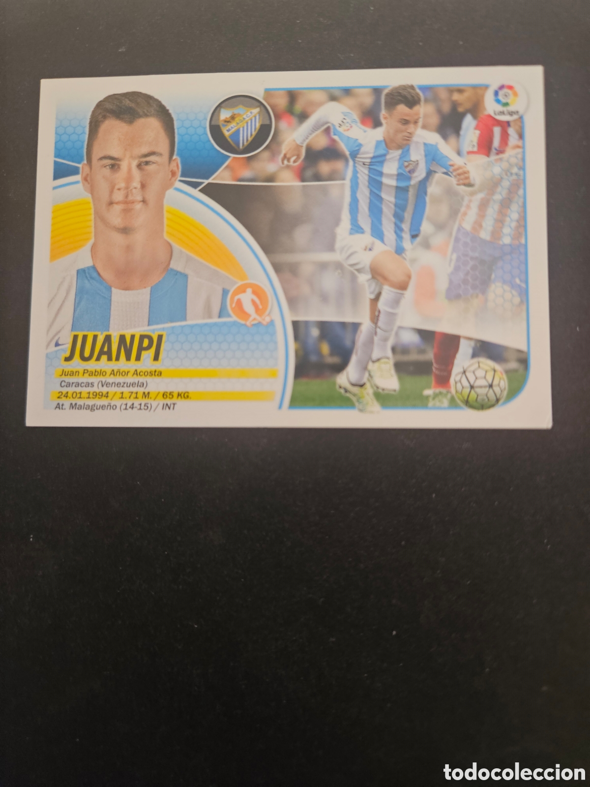 Fu&szlig;ball-Sticker: JUANPI N&ordm; 11 M&Aacute;LAGA C.F. &ndash; LIGA ESTE 2016-17 PANINI