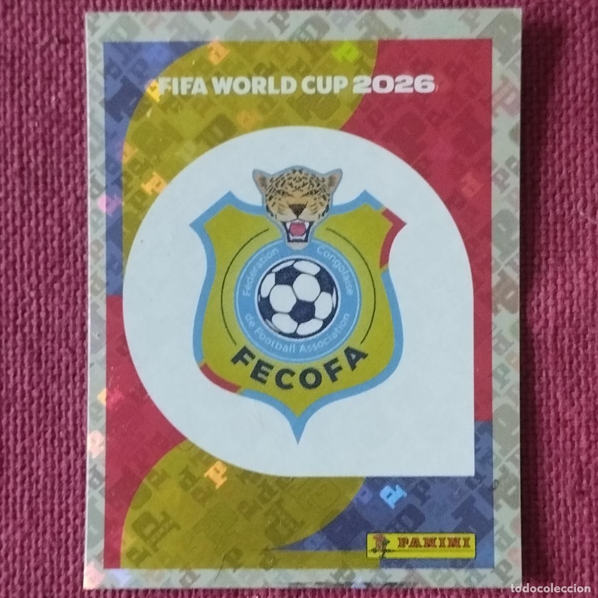 Fu&szlig;ball-Sticker: ESCUDO CONGO DR - COD 1 - MUNDIAL DE FUTBOL - FIFA WORLD CUP - 2026