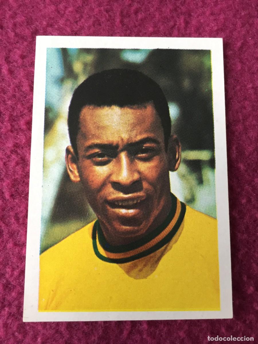 Fu&szlig;ball-Sticker: CROMO DE FUTBOL PELE DE BRASIL SIN PEGAR N&ordm; 6 MUNDIAL MUNICH 1974-74 DE FHER - ORIGINAL