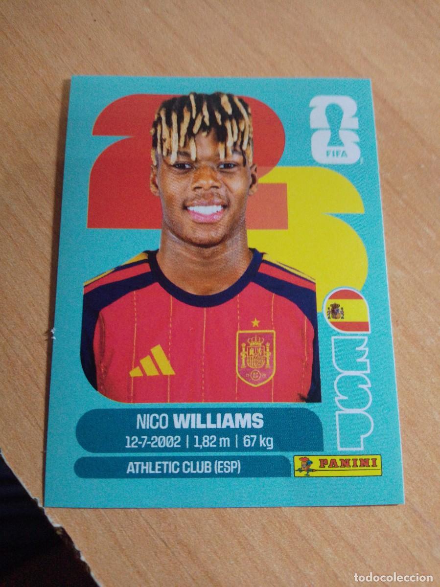 Cromos de f&uacute;tbol: ESP 17 NICO WILLIAMS ESPA&Ntilde;A MUNDIAL FIFA WORLD CUP 2026 26 PANINI STICKERS NUEVO
