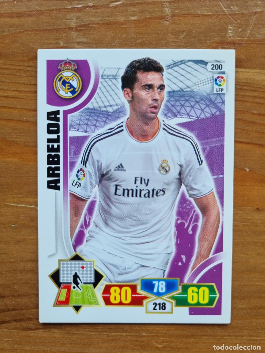 Cromos de f&uacute;tbol: 200 ARBELOA (Real Madrid CF). Liga 2013 2014 13 14 Adrenalyn XL