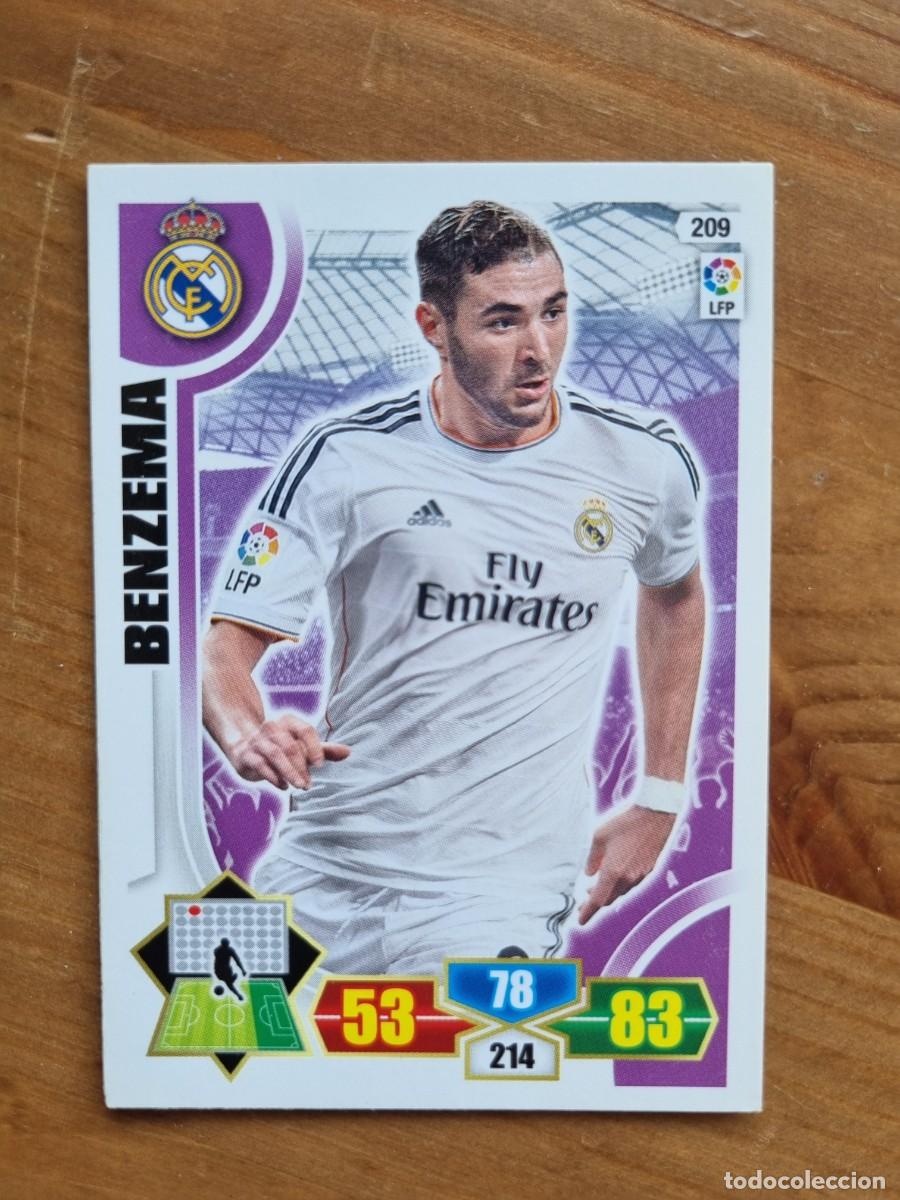 Cromos de f&uacute;tbol: 209 BENZEMA (Real Madrid CF). Liga 2013 2014 13 14 Adrenalyn XL