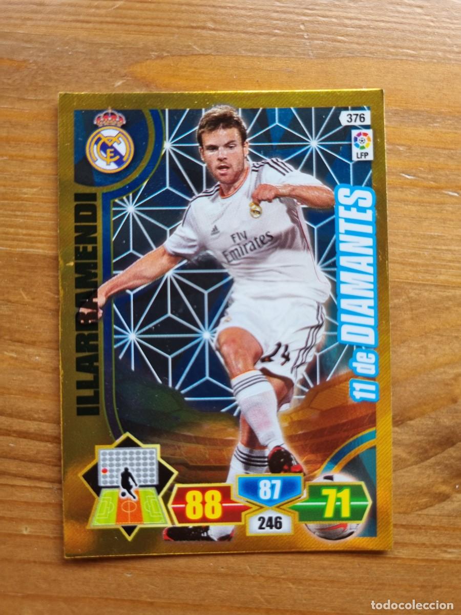 Cromos de f&uacute;tbol: 376 ILLARRAMENDI (Real Madrid CF) 11 DE DIAMANTES. Liga 2013 2014 13 14 Adrenalyn XL