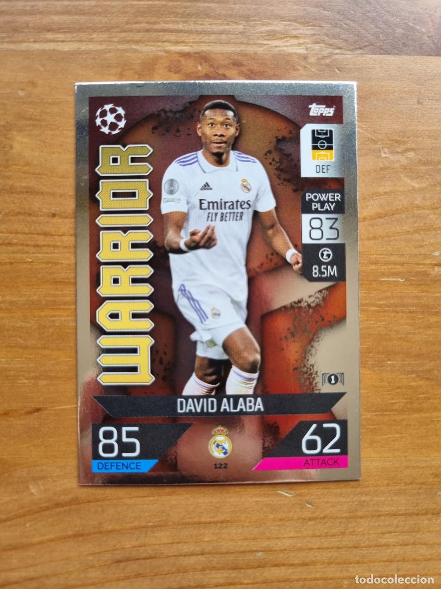 Cromos de f&uacute;tbol: 122 David ALABA (Real Madrid CF). Match Attax 2022 2023 22 23 (Topps)