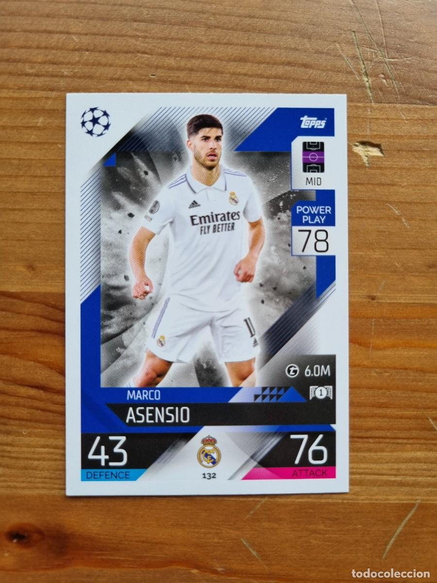 Cromos de f&uacute;tbol: 132 Marco ASENSIO (Real Madrid CF). Match Attax 2022 2023 22 23 (Topps)