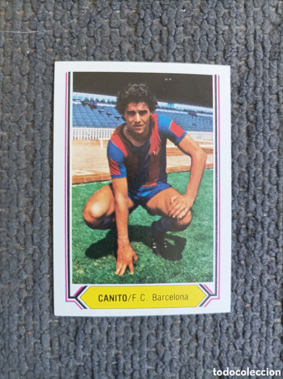 Cromos de f&uacute;tbol: Cromo de f&uacute;tbol Canito 80-81 Este FC Barcelona