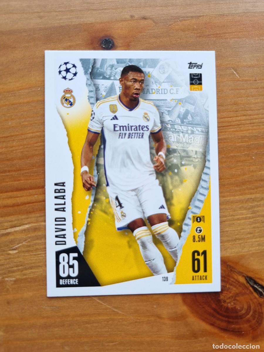 Cromos de f&uacute;tbol: 139 ALABA (Real Madrid CF). Match Attax 2023 2024 23 24 (Topps)