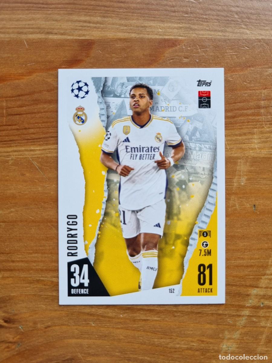 Cromos de f&uacute;tbol: 152 RODRYGO (Real Madrid CF). Match Attax 2023 2024 23 24 (Topps)