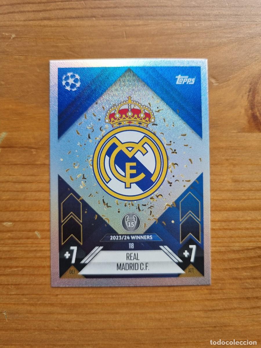 Cromos de f&uacute;tbol: 118 ESCUDO (Real Madrid CF). Match Attax 2024 2025 24 25 (Topps)