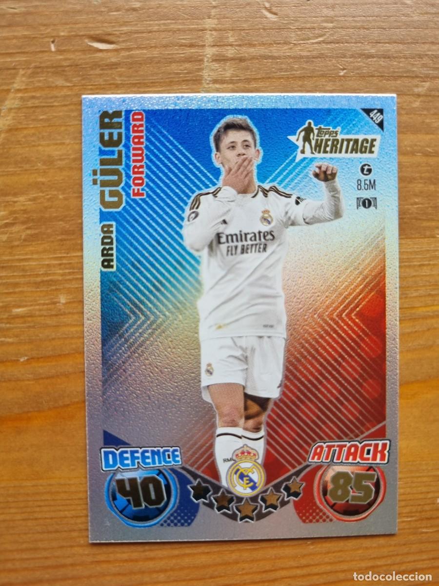 Cromos de f&uacute;tbol: 449 Arda G&Uuml;LER (Real Madrid CF) HERITAGE. Match Attax 2024 2025 24 25 (Topps)