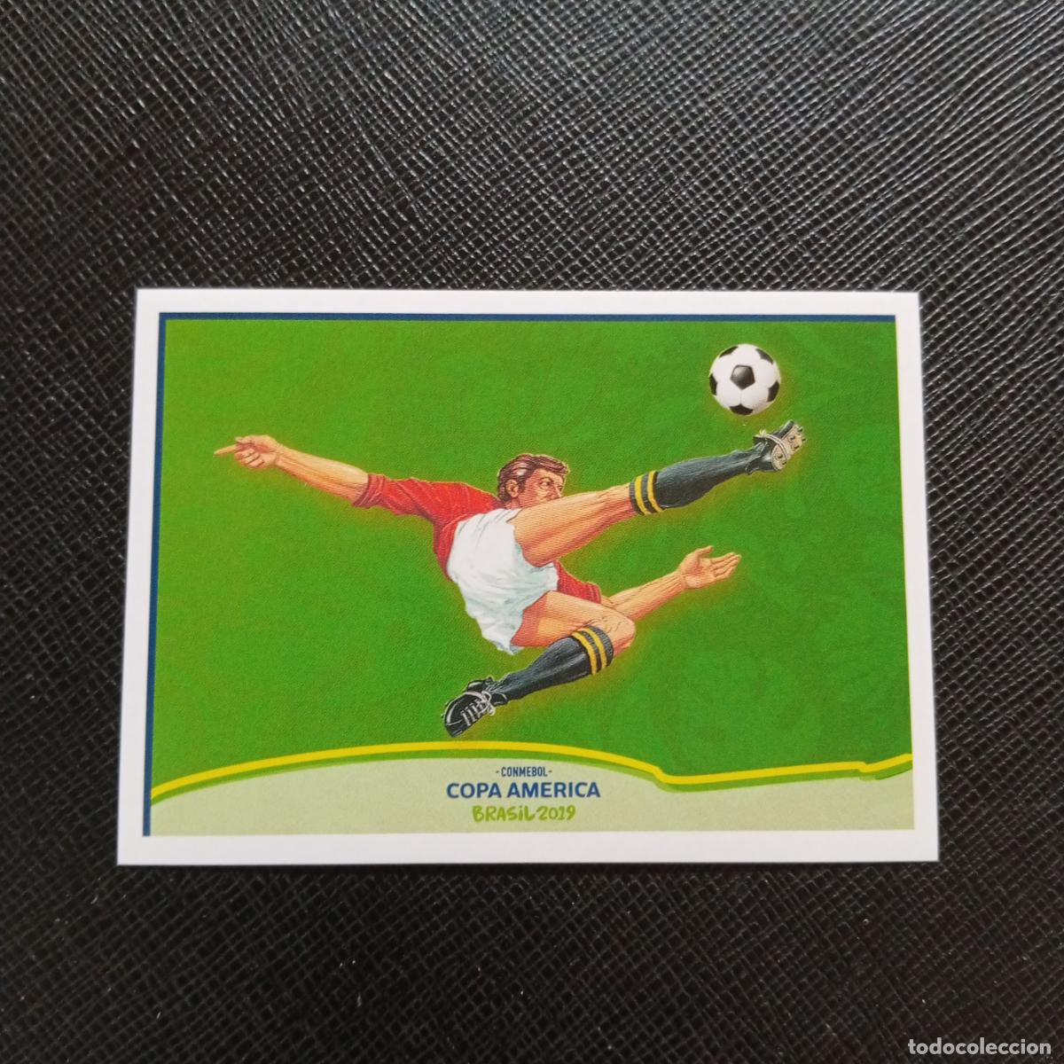 Cromos de f&uacute;tbol: 3 LOGO PANINI COPA AMERICA BRASIL 2019 CROMO FUTBOL 19 - SIN PEGAR