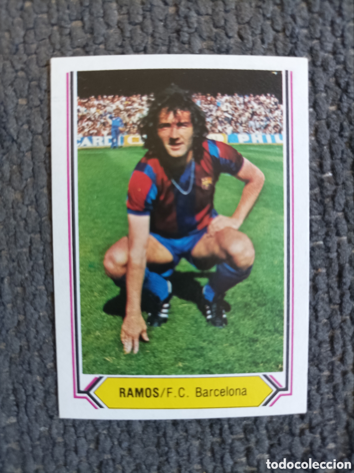 Cromos de f&uacute;tbol: Cromo futbol Ramos 80-81 Este FC Barcelona