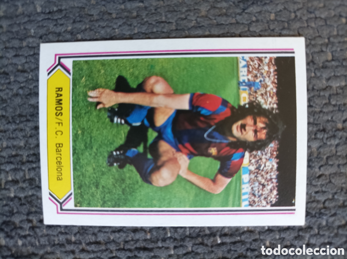 Cromos de f&uacute;tbol: Cromo futbol Ramos 80-81 Este FC Barcelona