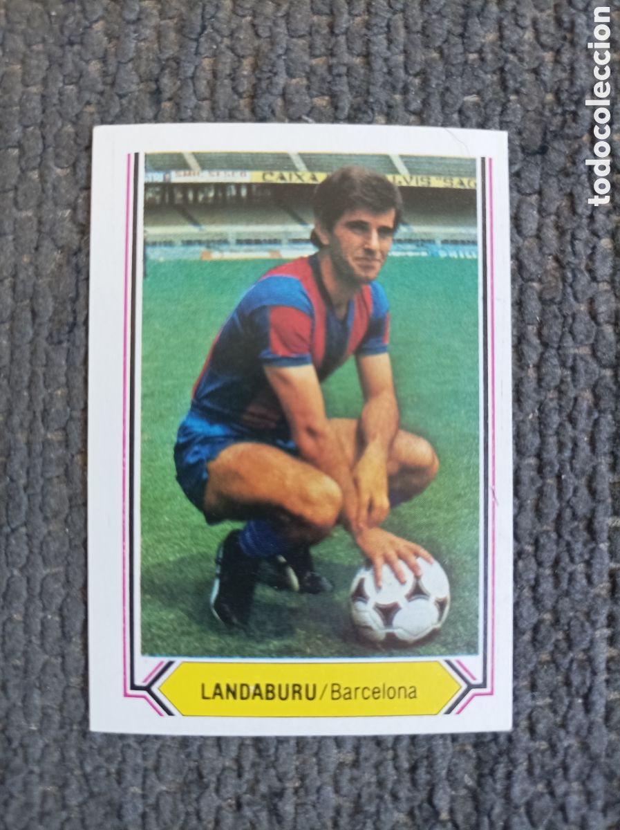 Cromos de f&uacute;tbol: Cromo futbol Landaburu 80-81 Este FC Barcelona 3