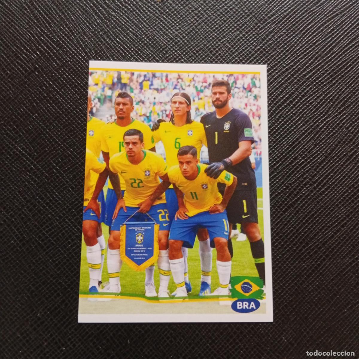 Cromos de f&uacute;tbol: 18 ALINEACION BRASIL PANINI COPA AMERICA BRASIL 2019 CROMO FUTBOL 19 - SIN PEGAR
